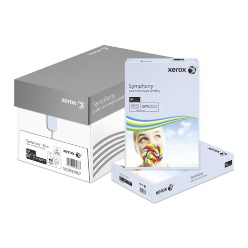 Xerox Symphony A4 Paper 80gsm Pastel Blue (Pack of 500) 003R93967