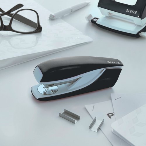 Leitz NeXXt WOW Metal Office Stapler 30 Sheets Black 55021095