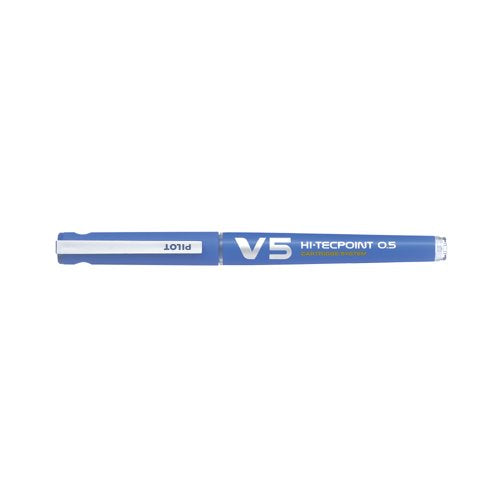 Pilot V5 Cartridge Rollerball Pen Fine Blue Pack of 10 4902505442803
