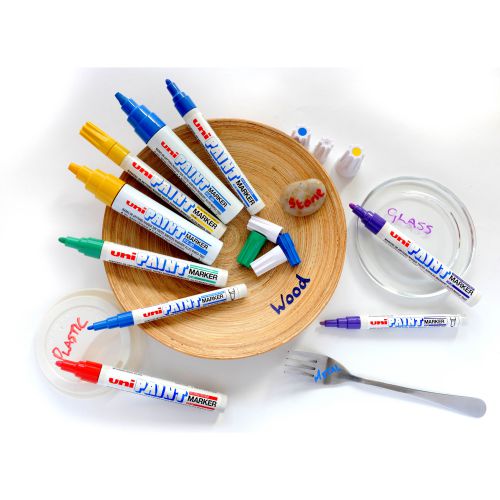 Uni-Ball UniPAINT PX21 Paint Marker Fine White (12 Pack) 124503000