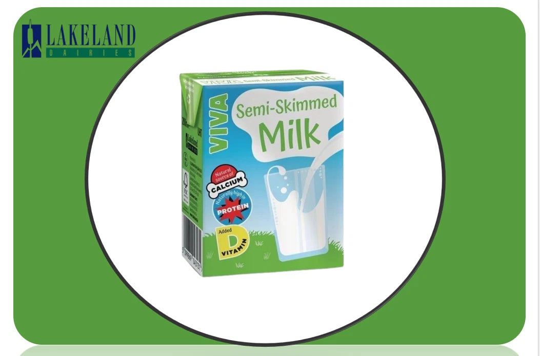 Viva Semi Skimmed milk 27x200ml