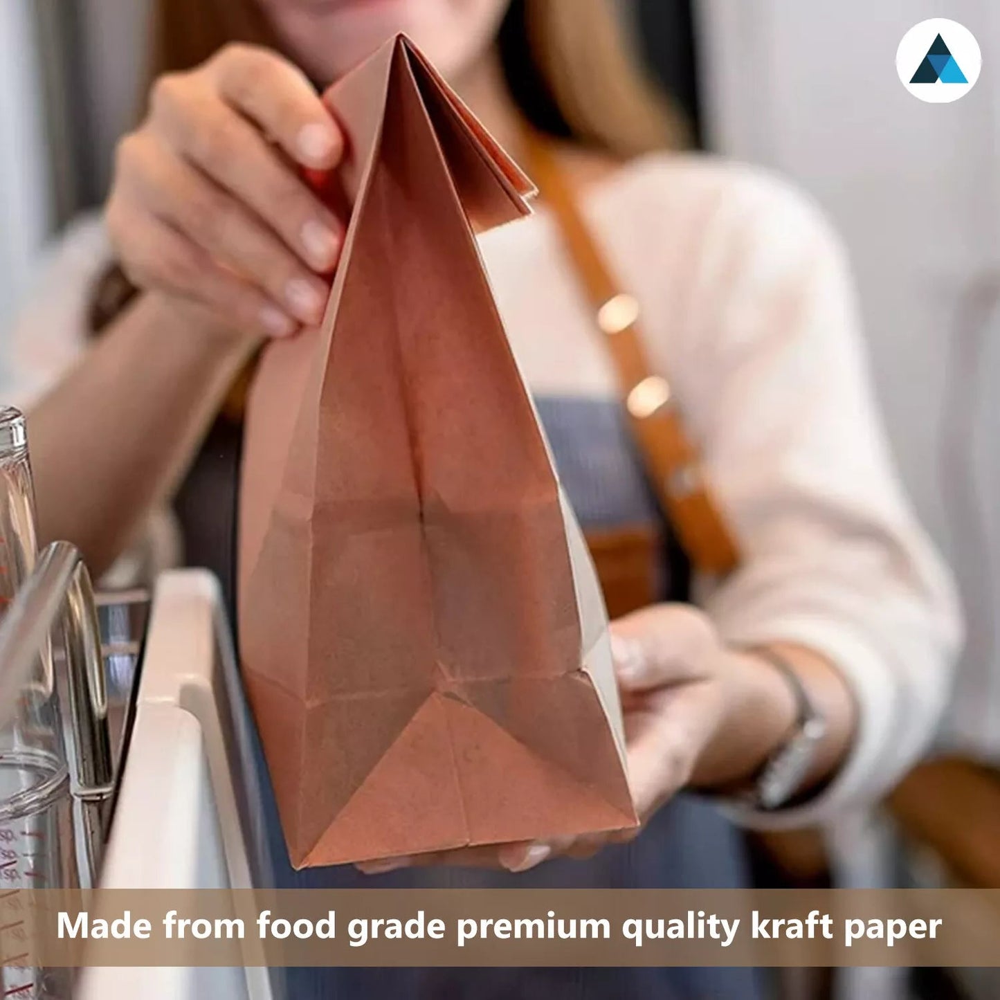 ECO Friendly Paper Sandwich & Snack Bags by TOASTABAGS Grease Proof Paper Bags x 25
