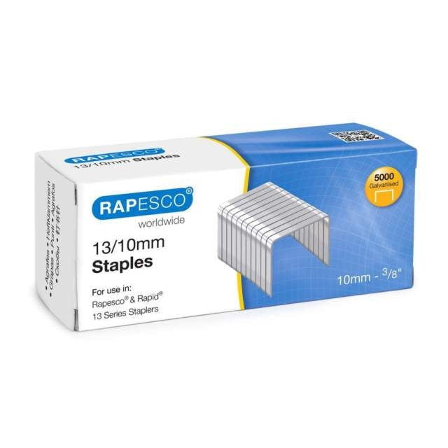 Rapesco 13/10mm Staples Chisel Point (Pack of 5000) S13100Z3 - UK BUSINESS SUPPLIES