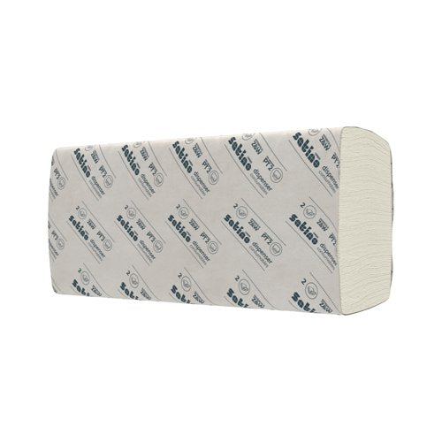 Satino Hand Towel Paper Tissues W-Fold 120 Sheets (Pack of 25) 277340