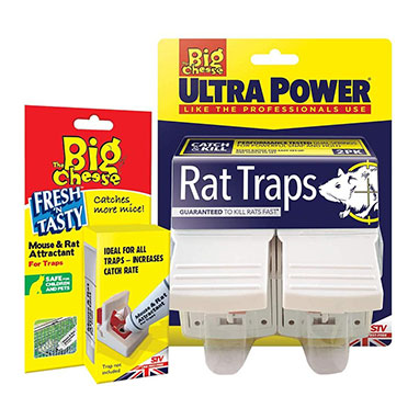 The Big Cheese Ultra Power 2-Pack Rat Trap & Mouse & Rat Attractant