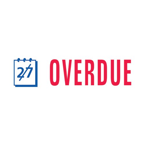 Trodat Office Printy Stamp - Overdue 77245