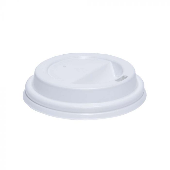 Belgravia Disposables 8oz Biodegradable Sip Through White Lids (50's) - UK BUSINESS SUPPLIES