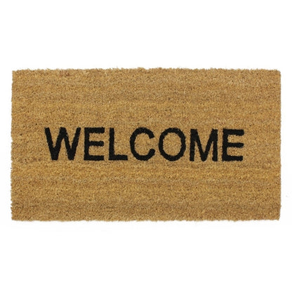Fixtures "Welcome" 34cm x 60cm PVC Backed Coir Door Mat
