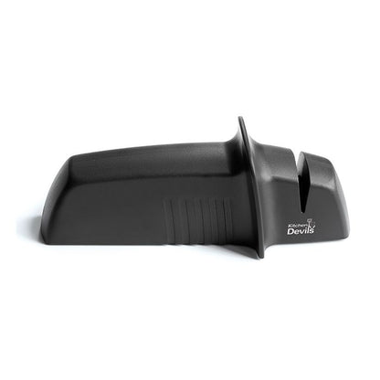 Kitchen Devils Lifestyle Rollsharp Sharpener | A Fiskers Product | Black.