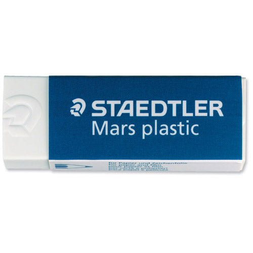 Staedtler Mars Plastic Eraser Premium Quality Self-cleaning 55x23x12mm Pack 20 Code 52650