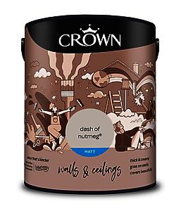 Crown Paints Matt Dash Of Nutmeg 5L