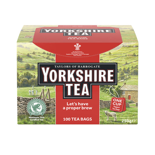 Yorkshire Tea String and Tag Tea Bags (Pack of 100)