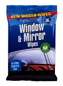 Window Biodegradable Wipes 30Pk