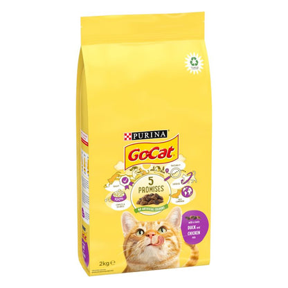 Go-Cat Adult Chicken & Duck Dry Cat Food 2kg