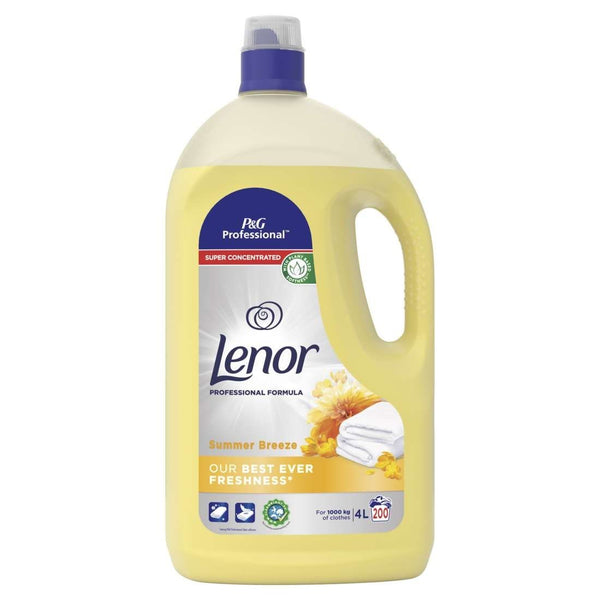 Lenor Fabric Conditioner SUMMER BREEZE Professional 4L CONCENTRATED 200 Wash