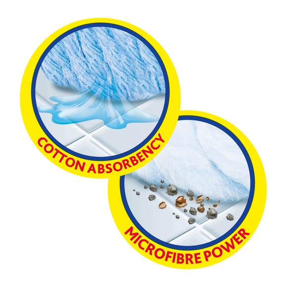Vileda SuperMocio Microfibre & Cotton Mop - UK BUSINESS SUPPLIES