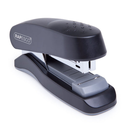 Rapesco Flat Clinch Half Strip Stapler 25 Sheet Black - 1064 - UK BUSINESS SUPPLIES