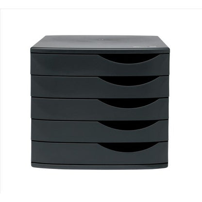 5 Star Desktop 5 Drawer Set A4 Documents up to 260x350mm Black/Black 108391
