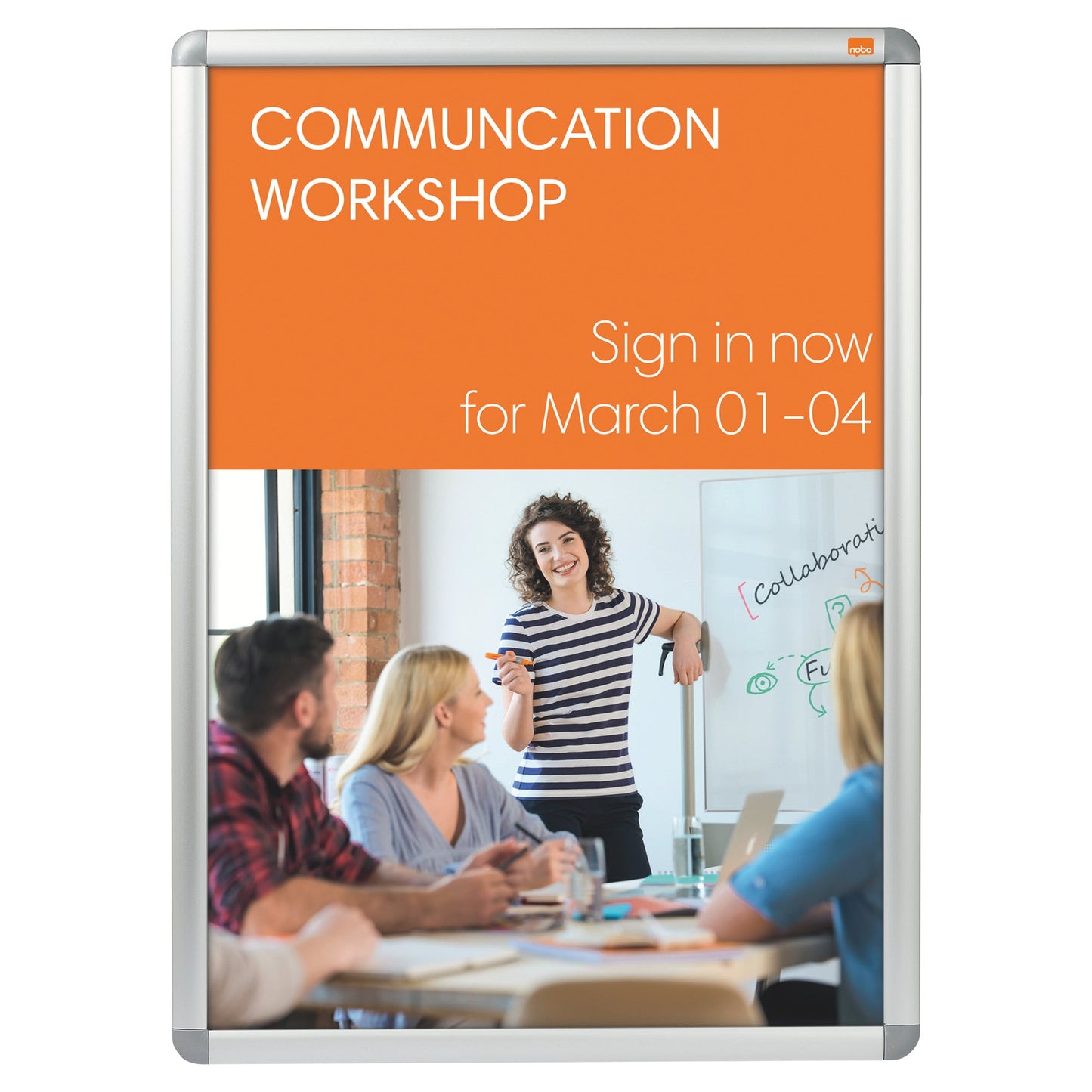 Nobo Premium Plus A1 Poster Frame Sign Holder with Snap Frame 1902211