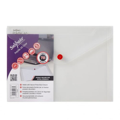 Snopake Polyfile Classic A5 Clear (Pack of 5) 11382
