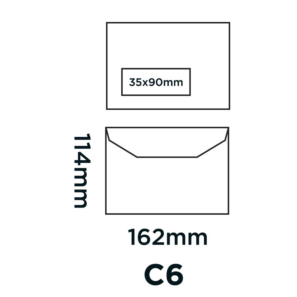 Blake Purely Everyday Mailer Envelope C6 Gummed Window 80gsm Manilla (Pack 1000) - NV358