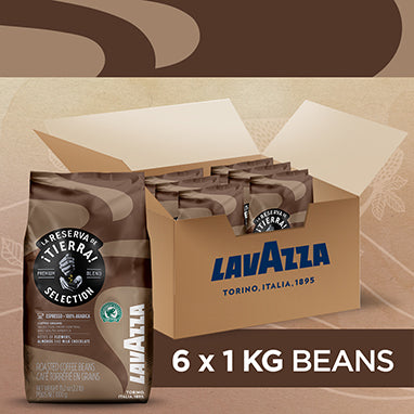 Lavazza La Reserva de Tierra Selection Coffee Beans 1kg (3 Pack Bundle)