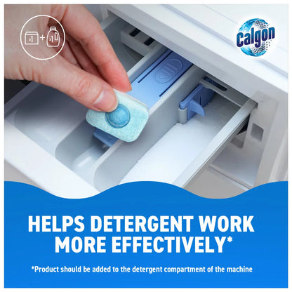 Calgon 4-in-1 Washing Machine Cleaner and Water Softener Tablets, 75's