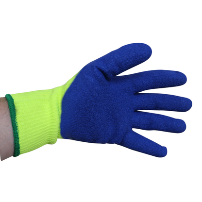 Kingfisher Insulated Latex Work Glove - Yellow/Blue