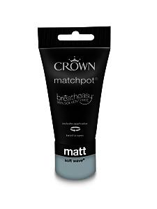 Crown Paints Matt Soft Wave 40Ml