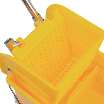 Yellow Colour Coded Mop Bucket With Wringer 17 Litre