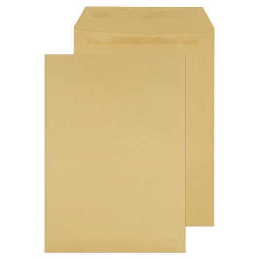 ValueX Pocket Envelope C4 Self Seal Plain 115gsm Manilla (Pack 250) - 13888