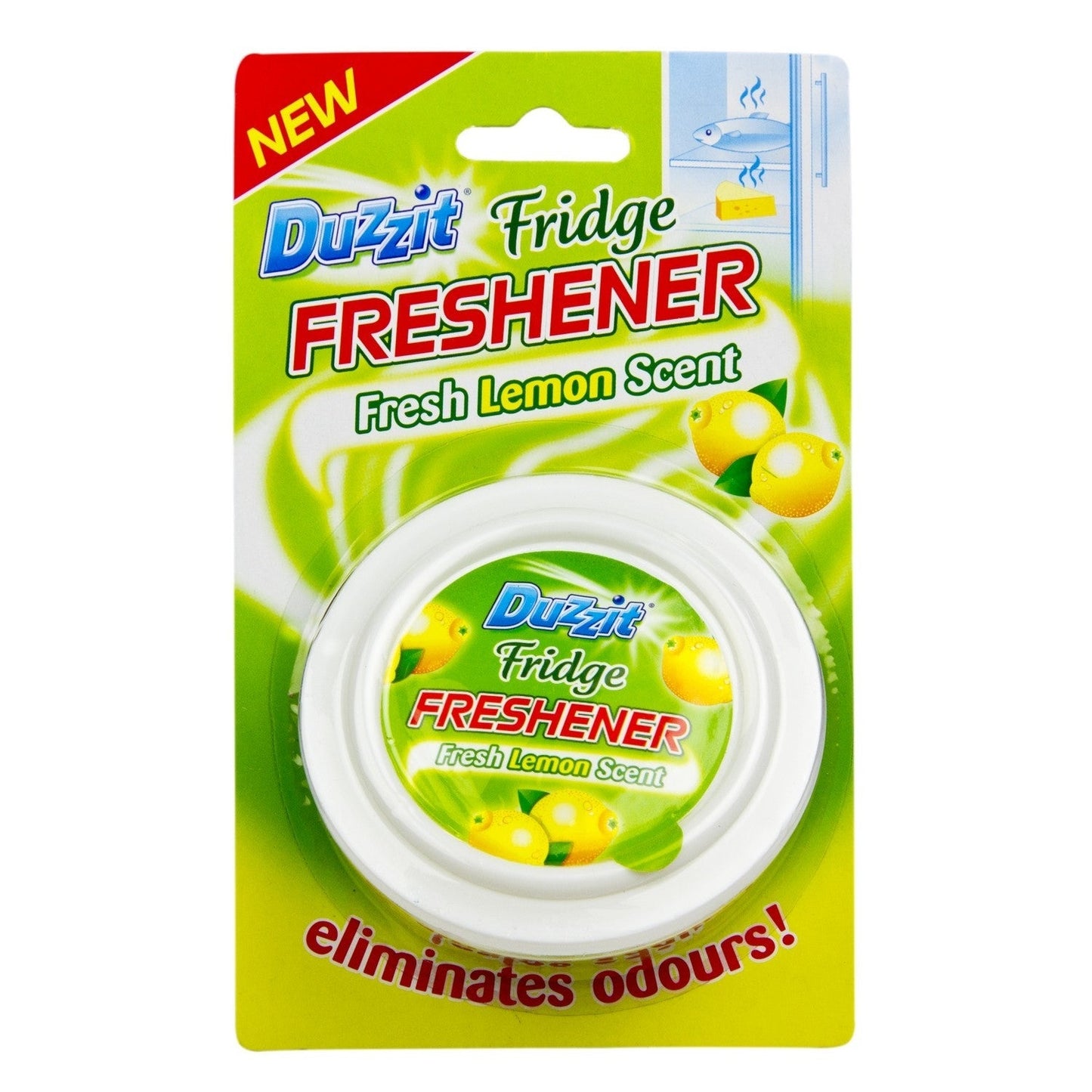 Duzzit Fridge Freshener Fresh Lemon Scent, Odour Eliminator