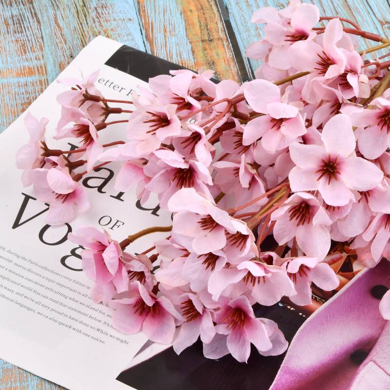 Fixtures Artificial Pink Peach Tree 95cm