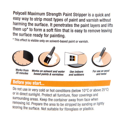 Polycell Maximum Strength Paint & Varnish Stripper 500ml
