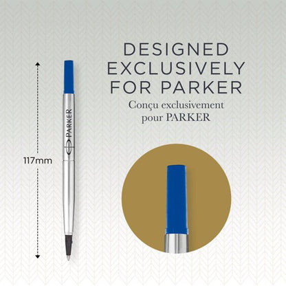 Parker Rollerball Refill Medium Blue (Pack of 12) S0881250