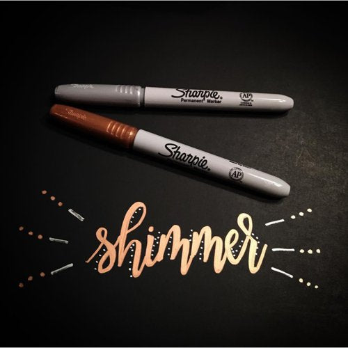 Sharpie Permanent Marker Fine Metallic Assorted (Pack of 3) 1849114