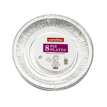 Caroline Foil Pie Plates | 197mm x 16mm | 8 Inch | Code 1021 | 1 x 8 Pack