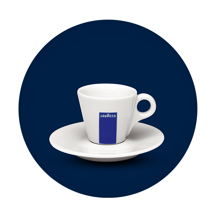Lavazza Branded Espresso Cup and Saucer Set