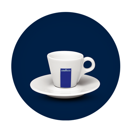 Lavazza Branded Espresso Cup and Saucer Set