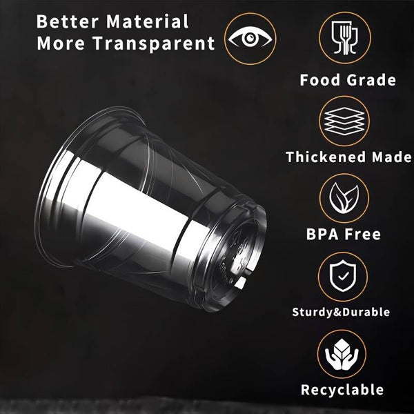 Belgravia Disposables 16oz Plastic Smoothie Cups