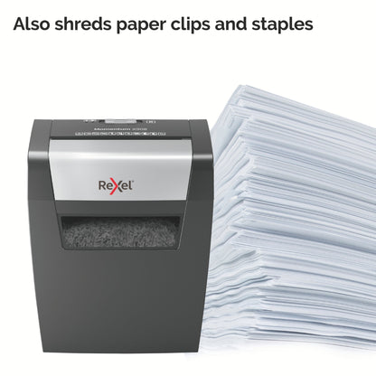 Rexel Momentum X308 Cross Cut Shredder 15 Litre 8 Sheet Black 2104570