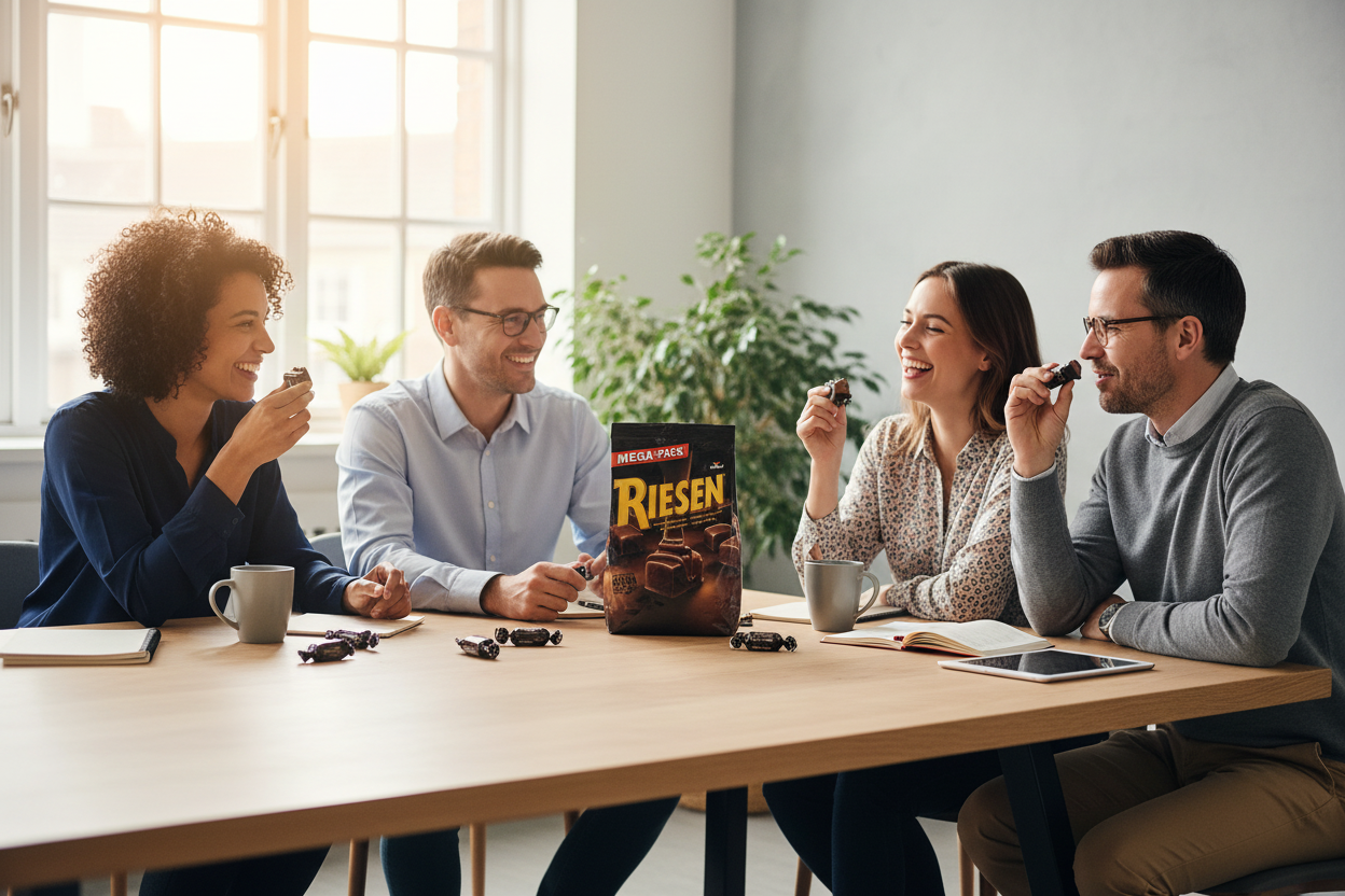 Riesen Dark Chocolate Wrapped Toffee Sweet 900g | MEGA Pack 1 x 900g