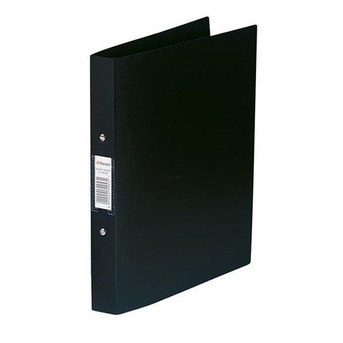 Rexel Budget Ring Binder Semi-rigid / 2 O-Ring / 40mm Spine / 25mm Capacity / A4 / Black / Pack of 10