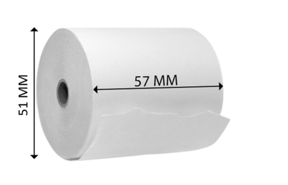 Thermal Till Rolls BPA FREE by Roll-X (Size 57x51)