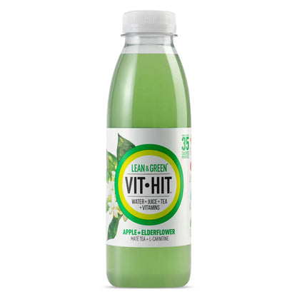 VIT HIT Lean & Green, Apple & Elderflower 12 x 500ml