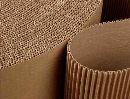 75m x 450mm Corrugated Paper Cardboard Sheet Rolls
