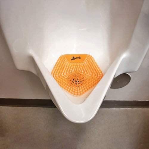 2Work Scented Urinal Screen Mango (Pack of 10) 2W10420