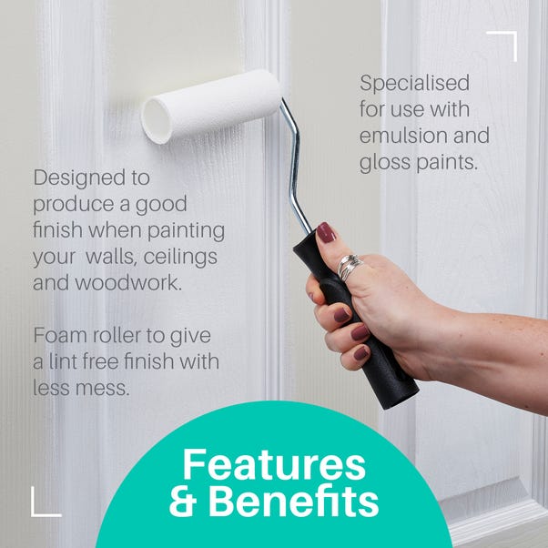 Harris Essentials Mini Roller Set Emulsion & Gloss Roller Sleeves