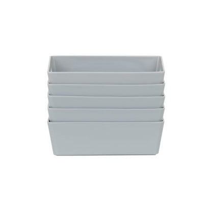 Wham Grey Rectangular Studio Basket 5.02 11.5 Litre