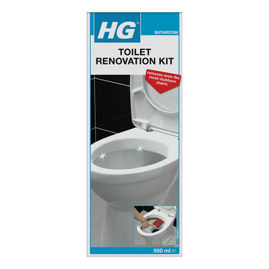 HG Toilet Renovation Cleaning Kit | Cleans, Descales & Renovates Toilet Bowl | 500ml
